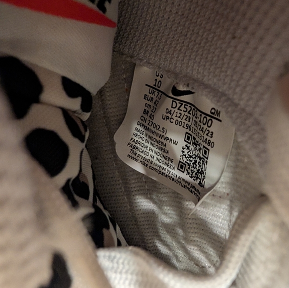 Nike Court Legacy Lift Leopard White Orange-Rattan-Black Sneakers Size 10 $94.99 - Picture 13 of 13